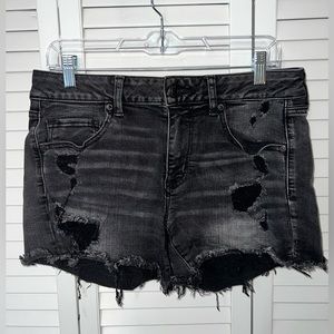 AE black midi shorts. Size 12